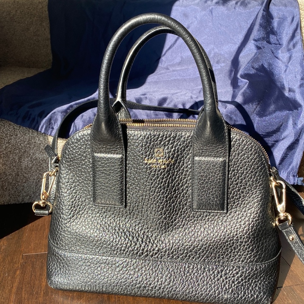 Kate Spade Black Pebble Leather Purse